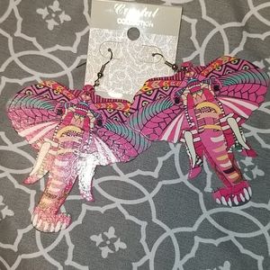 Wooden ELEPHANT 🐘 EARRINGS